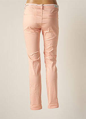 Pantalon chino tissage popeline taille normale rose SALSA femme