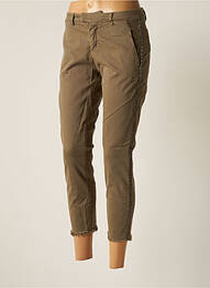 Pantalon 7/8 stretch taille normale vert KOCCA femme