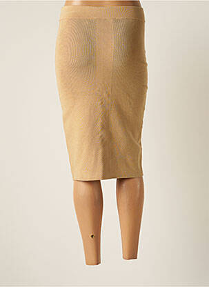 Jupe mi-longue stretch beige CALVIN KLEIN femme