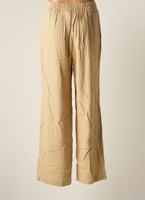 Pantalon large beige VERO MODA pour femme
