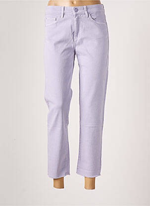 Pantalon 7/8 taille haute taille haute violet SALSA femme