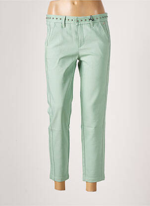 Pantalon 7/8 stretch taille normale vert FREEMAN T.PORTER femme
