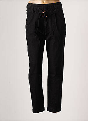 Jean coupe mom taille froncée taille haute noir REIKO femme