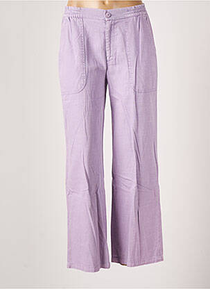 Pantalon large violet REIKO pour femme