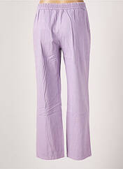 Pantalon large violet REIKO pour femme seconde vue