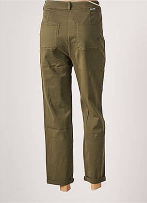 Pantalon droit stretch taille normale vert REIKO femme