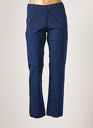 Pantalon chino tissage popeline taille normale bleu PAKO LITTO femme
