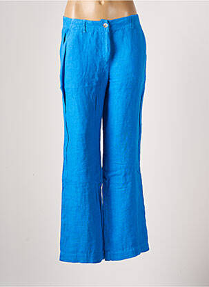 Pantalon droit bleu SIGNE NATURE pour femme
