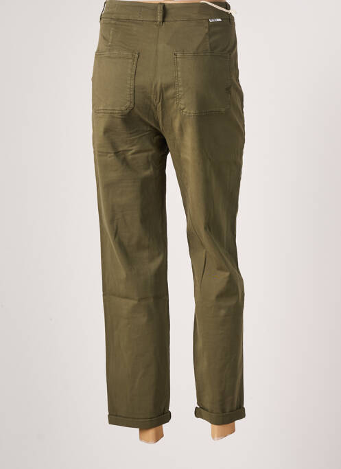 Pantalon droit stretch taille normale vert REIKO femme