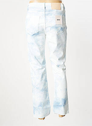 Jeans coupe droite taille haute taille haute bleu REIKO femme