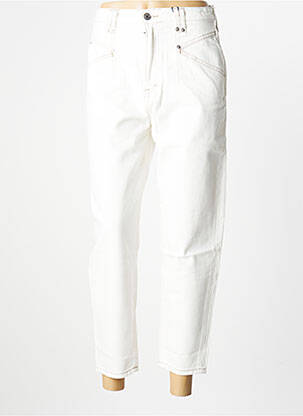 Jean coupe mom poches taille haute blanc TOMMY HILFIGER femme