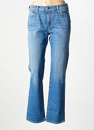 Jeans coupe droite stretch taille normale bleu REPLAY femme