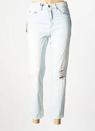 Jean coupe mom stretch taille haute bleu SALSA femme