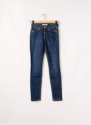 Jeans coupe slim stretch taille normale bleu CALVIN KLEIN femme