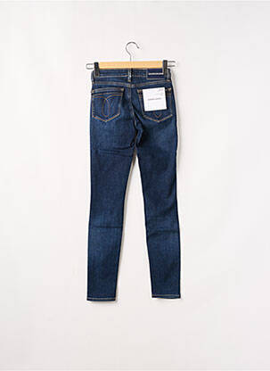 Jeans coupe slim stretch taille normale bleu CALVIN KLEIN femme