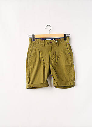 Short fermeture zippée sous rabat boutonné taille normale vert TOMMY HILFIGER homme