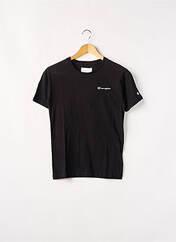 T-shirt noir CHAMPION pour garçon seconde vue
