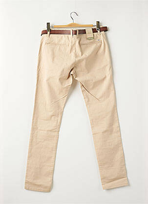 Pantalon chino stretch taille normale beige TOM TAILOR homme