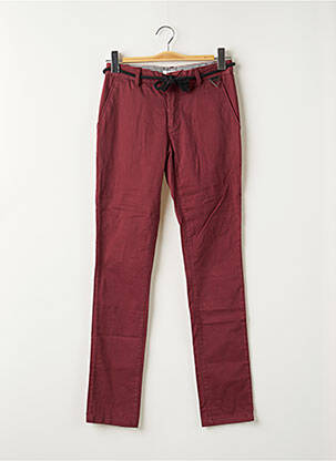 Pantalon chino stretch taille normale rouge ELEVEN PARIS homme