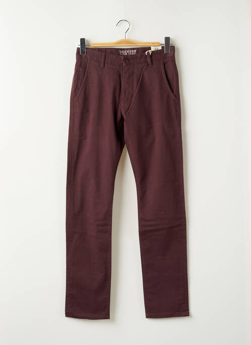 Pantalon chino stretch taille normale rouge DOCKERS homme