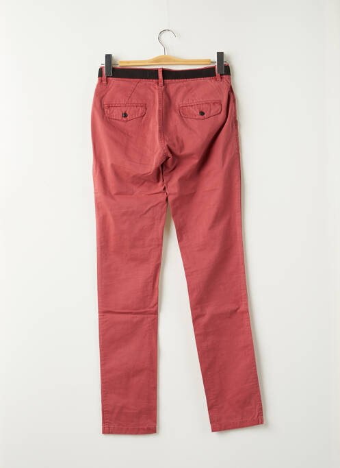 Pantalon chino tissage popeline taille normale rouge ELEVEN PARIS homme