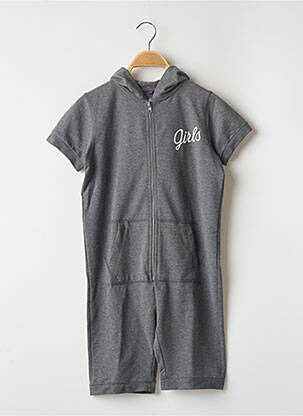 Combishort coupe cintrée manches courtes gris CHILLAROUND fille