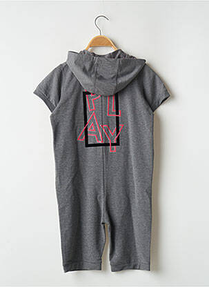 Combishort coupe cintrée manches courtes gris CHILLAROUND fille
