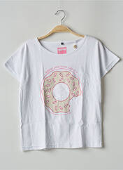 T-shirt blanc CHILLAROUND pour fille seconde vue