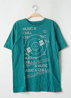 T-shirt vert CHILLAROUND pour garçon