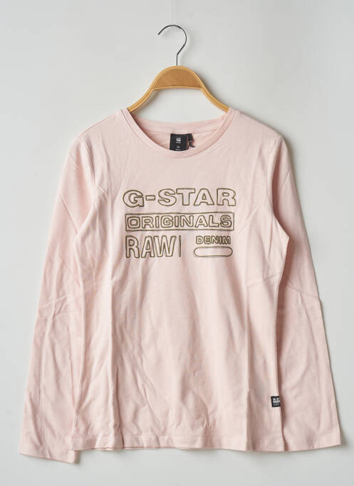 T-shirt rose G STAR pour fille