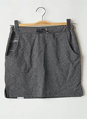 Jupe courte coupe droite gris CHILLAROUND fille
