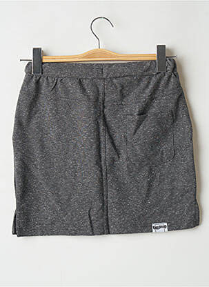 Jupe courte poches gris CHILLAROUND fille