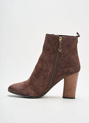 Bottines/boots nubuck talon de 7 à 9cm marron BRUNO PREMI femme