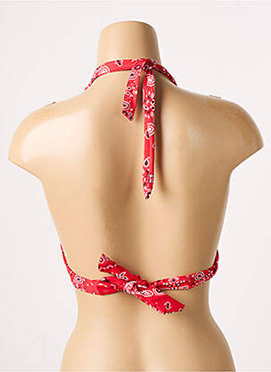 Haut de maillot de bain stretch haut soutien-gorge push-up rouge BANANA MOON femme