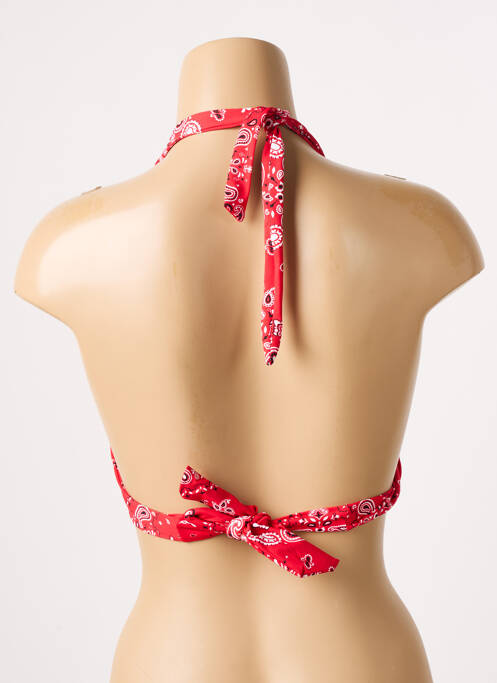 Haut de maillot de bain rouge BANANA MOON pour femme