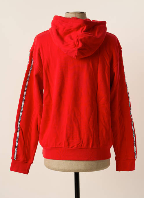 Sweat-shirt à capuche tissage jersey manches longues rouge LEVIS homme