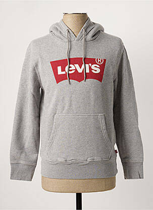 Sweat-shirt à capuche tissage jersey manches longues gris LEVI'S homme