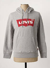 Sweat-shirt à capuche tissage jersey manches longues gris LEVIS homme
