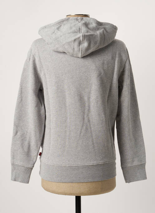 Sweat-shirt à capuche tissage jersey manches longues gris LEVIS homme