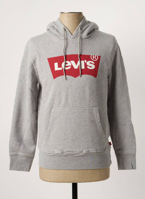 Sweat-shirt à capuche gris LEVIS pour homme