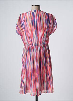 Robe mi-longue manches courtes manches courtes rose MOLLY BRACKEN femme