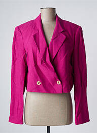 Blazer finition intérieure doublée rose SEE U SOON femme