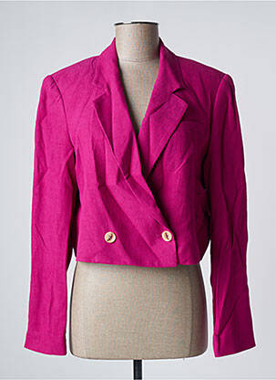 Blazer finition intérieure doublée rose SEE U SOON femme