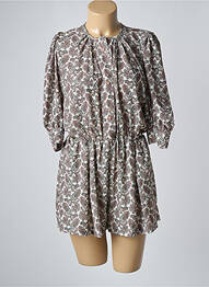 Combishort fermeture boutonnée sur le devant manches 3/4 vert SEE U SOON femme
