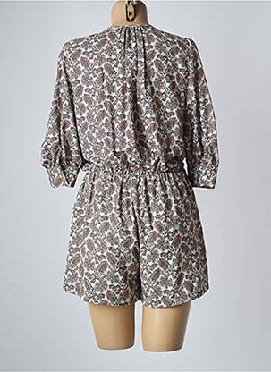 Combishort fermeture boutonnée sur le devant manches 3/4 vert SEE U SOON femme