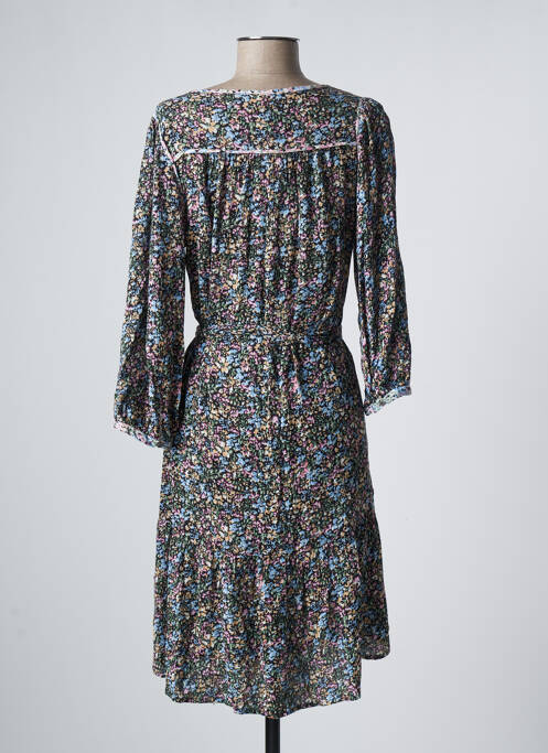 Robe mi-longue coupe fluide manches longues noir GARCIA femme