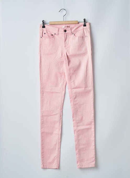 Pantalon slim stretch taille normale rose LPB femme