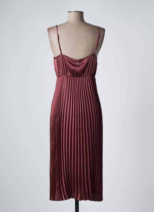 Robe mi-longue rouge LPB pour femme