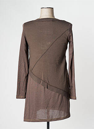 Robe courte manches longues manches longues marron MADO ET LES AUTRES femme