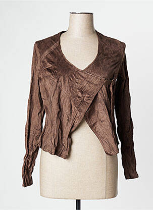 Veste casual coupe cintrée marron MADO ET LES AUTRES femme